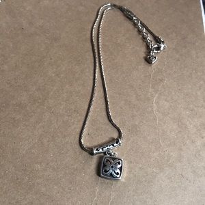 BRIGHTON SILVER TONED FLOWER NECKLACES